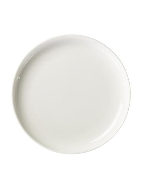 Plato postre de porcelana Nessa, 2 uds., Porcelana dura de alta calidad, Blanco, Ø 19 cm