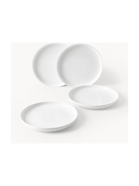 Porcelánové dezertní talíře Nessa, 2 ks, Vysoce kvalitní porcelán, Tlumeně bílá, lesklá, Ø 19 cm