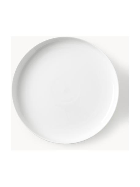 Porcelánové dezertní talíře Nessa, 4 ks, Vysoce kvalitní porcelán, Tlumeně bílá, lesklá, Ø 19 cm