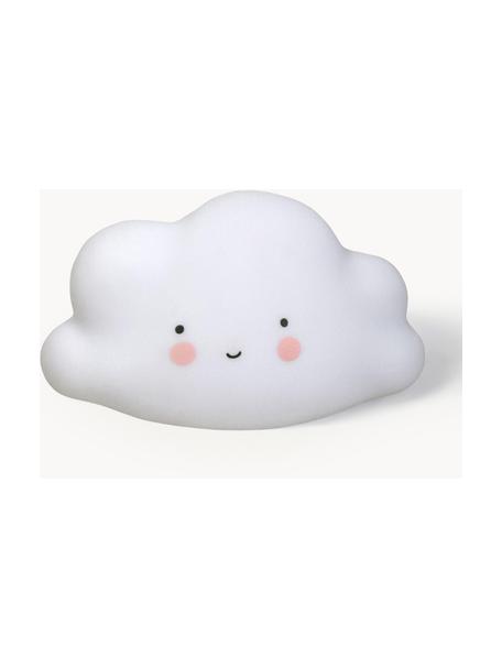 Kleines LED-Leuchtobjekt Cloud mit Timer, Kunststoff, BPA- und Bleifrei, Weiß, B 17 x H 10 cm