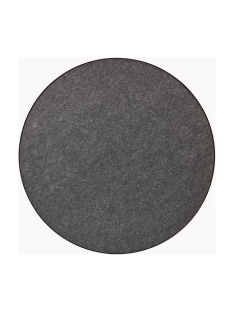 Runde Pinnwand Retell, Oberfläche: Filz, Rahmen: Stahl, pulverbeschichtet, Dunkelgrau, Ø 80 cm