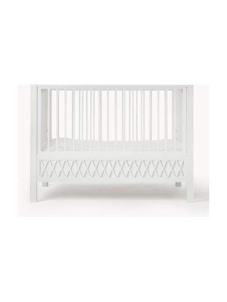 Lit de bébé ajustable Harlequin, 60 x 120 cm, Bois de pin, MDF, laqué sans COV couleur

Ce produit est fabriqué à partir de bois certifié FSC® issu d'une exploitation durable, Pin, peinture blanche, larg. 60 x long. 120 cm