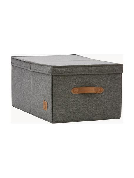 Aufbewahrungsbox Premium, Dunkelgrau, Braun, B 33 x T 50 cm