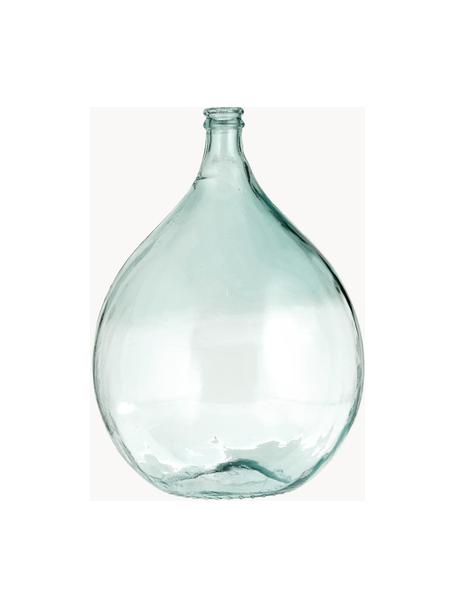 Dame Jeanne en verre recyclé Drop, haut. 56 cm, Verre recyclé, Bleu ciel, Ø 40 x haut. 56 cm