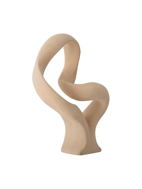 Veľká dekorácia Flauna, Kamenina, Béžová, Š 25 x V 46 cm