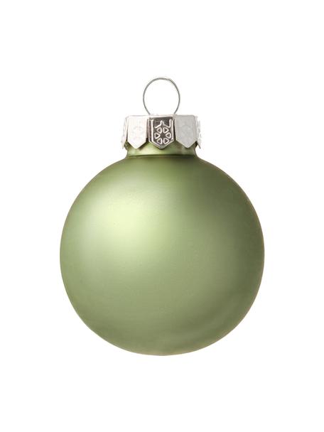 Ensemble de boules de Noël vertes Evergreen, Verre, Vert, Ø 4 cm, 18 pièces