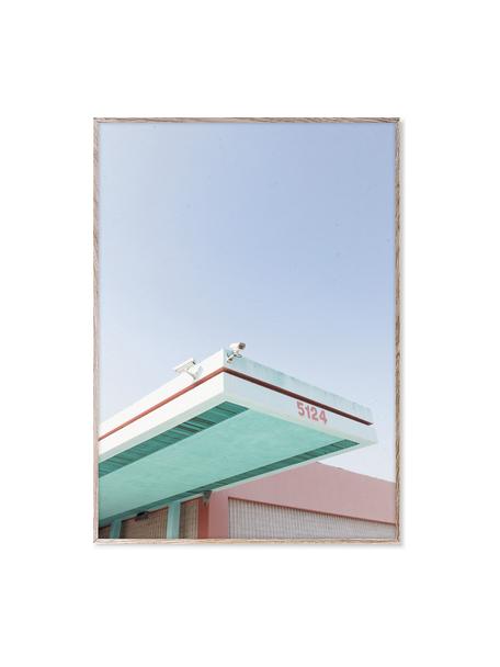 Poster Los Angeles is Pink 01, 230 g mat geraffineerd papier, digitale print met 12 kleuren.

Dit product is gemaakt van duurzaam geproduceerd, FSC®-gecertificeerd hout, Lichtblauw, mintgroen, lichtroze, B 30 x H 40 cm
