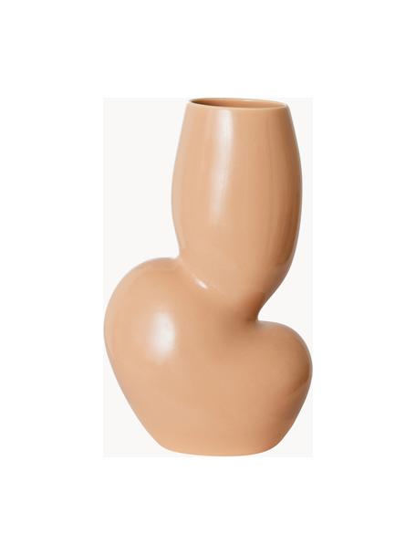 Váza z kameniny Organic, Kamenina, Béžová, Š 17 x V 29 cm