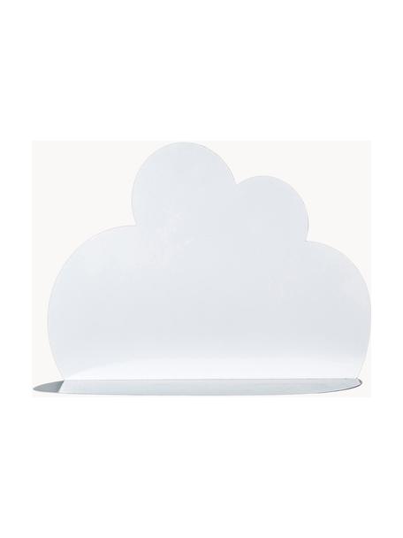 Wandrek Cloud, Gelakt metaal, Wit, B 40 x H 30 cm