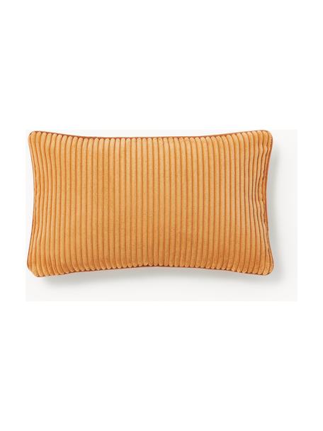 Housse de coussin 30x50 en velours côtelé Kylen, Velours côtelé (90 % polyester, 10 % nylon)
 
Le matériau est certifié STANDARD 100 OEKO-TEX®, 21.HCN.84376, Orange, larg. 30 x long. 50 cm