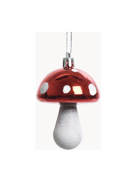 Ozdoba choinkowa odporna na stłuczenia Mashroom, 8 szt., Czerwony, biały, Ø 5 x W 8 cm