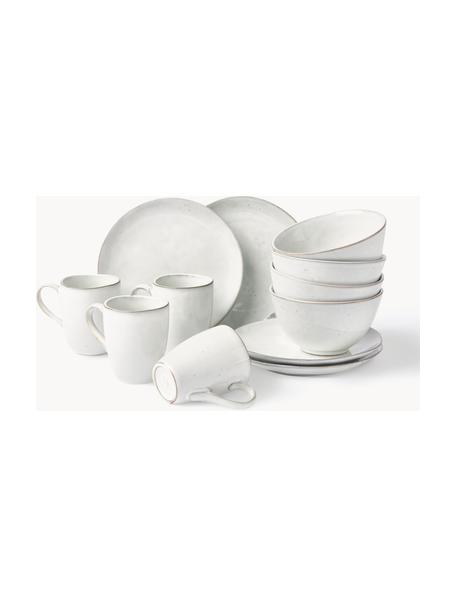 Set de desayuno Nordic Sand, 4 comensales (12 pzas.), Gres, Gris claro jaspeado, 4 comensales (12 pzas.)