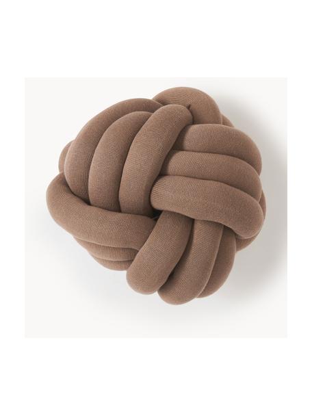 Cojín nudo Twist, Gris pardo, Ø 30 cm