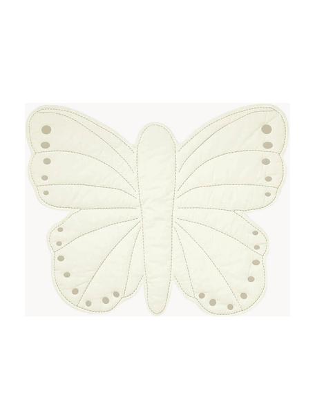 Baby-Spielmatte Butterfly aus Bio-Baumwolle, Bezug: 100 % Bio-Baumwolle, GOTS, Gebrochenes Weiß, B 100 x L 85 cm