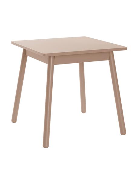 Dřevěný dětský stůl Kinna Mini, Borovicové dřevo, lakovaná MDF deska (dřevovláknitá deska střední hustoty), Růžová, Š 50 cm, V 50 cm