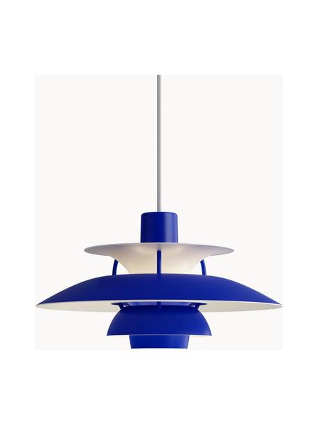 Hanglamp PH 5, verschillende formaten, Lampenkap: gecoat metaal, Koningsblauw, Ø 30 x H 16 cm