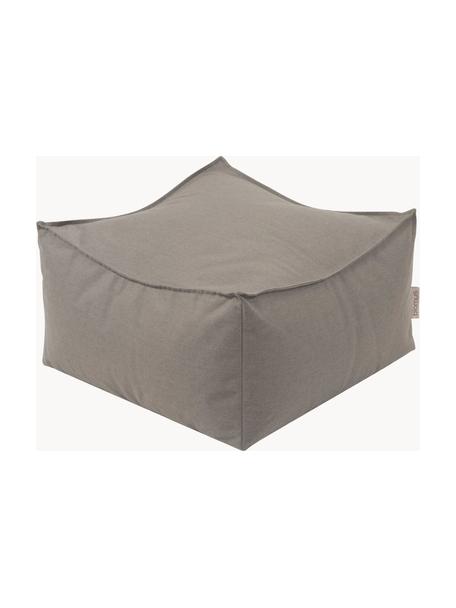 Outdoor poef Stay, Geweven stof taupe, B 60 cm x H 33 cm