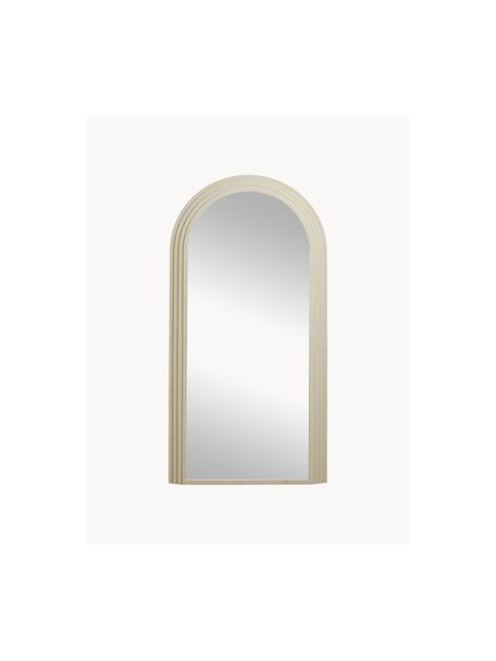 Leunende spiegel Falco, Frame: gepoedercoat metaal, Lichtbeige, B 100 x H 203 cm