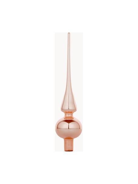 Cimier sapin Brilliance, Verre, Rose, Ø 6 x haut. 26 cm