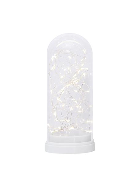 Dekorativní LED svítidlo na baterie Dome, Umělá hmota, sklo, Bílá, transparentní, Ø 11 cm, V 25 cm
