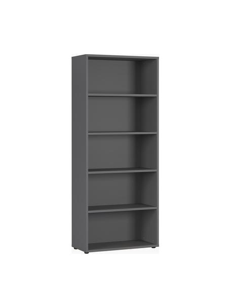 Büroregal Profi, Spanplatte mit Melaminharzfolie, Anthrazit, B 80 x H 197 cm