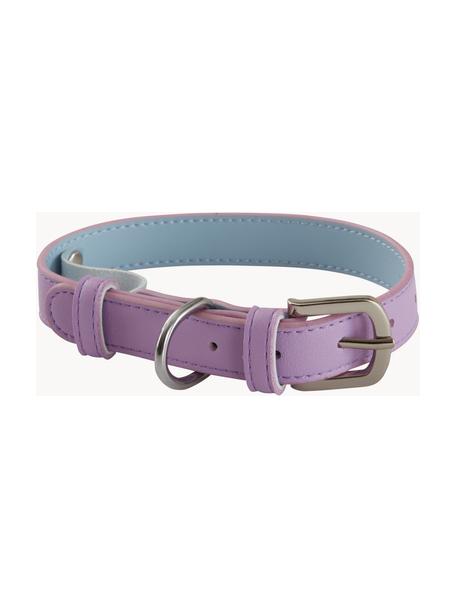 Collar para mascotas Inu, Cuero sintético, Lavanda, azul claro, L 30/38 cm