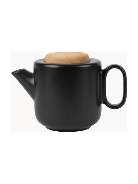 Teiera con colino da tè e coperchio Baltika, 700 ml, Coperchio: bambù, Nero, legno chiaro, 700 ml