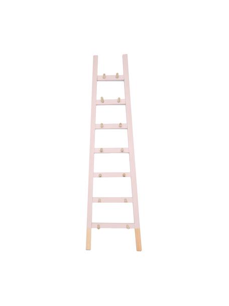 Ladderrek Helia, Gecoat grenenhout, Roze, grenenhoutkleurig, B 46 x H 170 cm