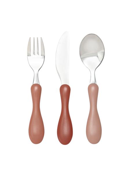 Kinerbestekset Blossom, 3-delig, Roze, L 15 cm
