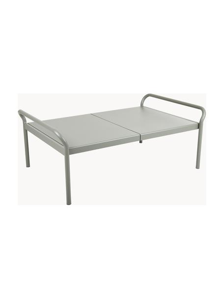 Tavolino da giardino Sling, Alluminio rivestito, Verde salvia, Larg. 136 x Prof. 85 cm