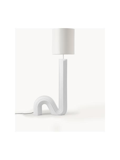 Dizajnová stojacia lampa Luomo, Biela, Š 72 x V 153 cm