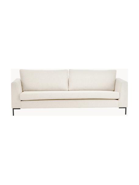 Sofa Luna (3-Sitzer), Bezug: 100% Polyester Der hochwe, Gestell: Massives Buchenholz, Webstoff Cremeweiss, B 230 x T 95 cm