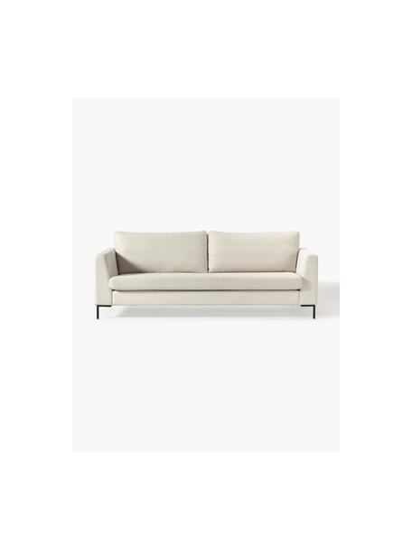 Sofa Luna (3-Sitzer), Bezug: 100% Polyester Der hochwe, Gestell: Massives Buchenholz, Füße: Metall, galvanisiert, Webstoff Off White, B 230 x T 95 cm