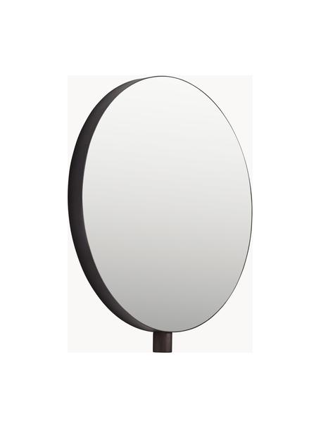 Miroir mural rond Kollage, Noir, Ø 50 cm
