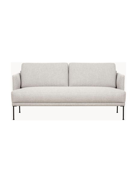 Bank Fluente (2-zits), Bekleding: 80% polyester, 20% ramie., Frame: massief grenenhout, FSC-g, Poten: gepoedercoat metaal, Geweven stof lichtbeige, B 166 x D 85 cm