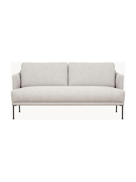 Sofa Fluente (2-Sitzer), Bezug: 80% Polyester, 20% Ramie , Gestell: Massives Kiefernholz, FSC, Füße: Metall, pulverbeschichtet, Webstoff Hellbeige, B 166 x T 85 cm