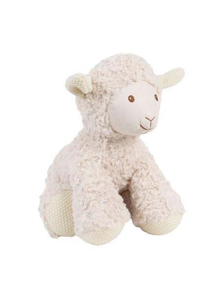 Kuscheltier Shaggy Schaf in Beige, Polyester, Cremeweiß, B 25 x H 40 cm