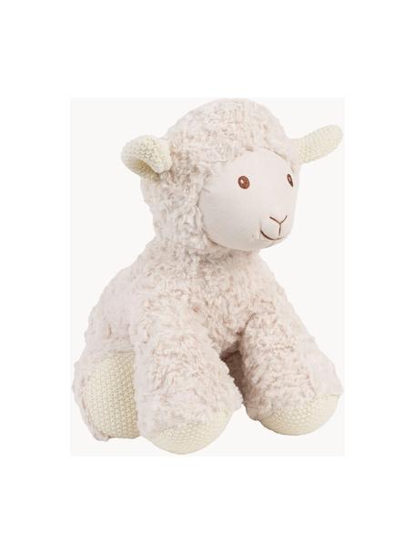 Peluche Shaggy Schaf, Polyester, Blanc crème, larg. 25 x haut. 40 cm