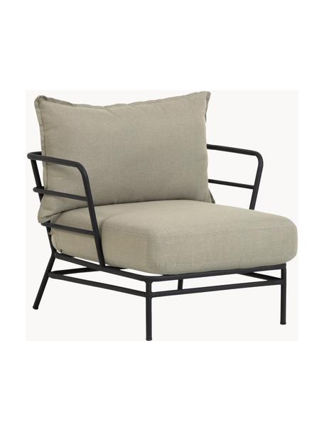 Fauteuil lounge de jardin Mareluz, Beige, larg. 80 x prof. 76 cm