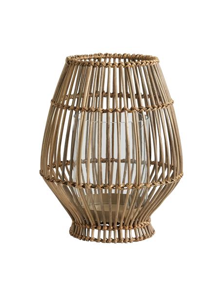 Latarenka z drewna Silba, Jasne drewno naturalne, Ø 23 x W 28 cm