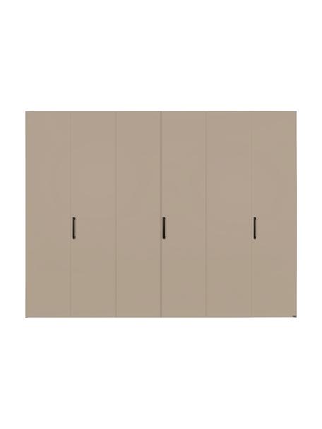 Drehtürenschrank Madison 6-türig, inkl. Montageservice, Korpus: Holzwerkstoffplatten, lac, Sandfarben, B 302 cm x H 230 cm