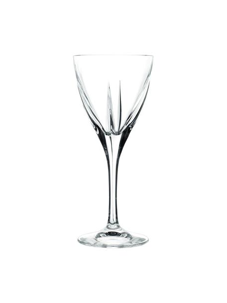 Sklenice na víno s reliéfem Fusion, 6 ks, Sklo, Transparentní, Ø 9 cm, V 21 cm, 250 ml