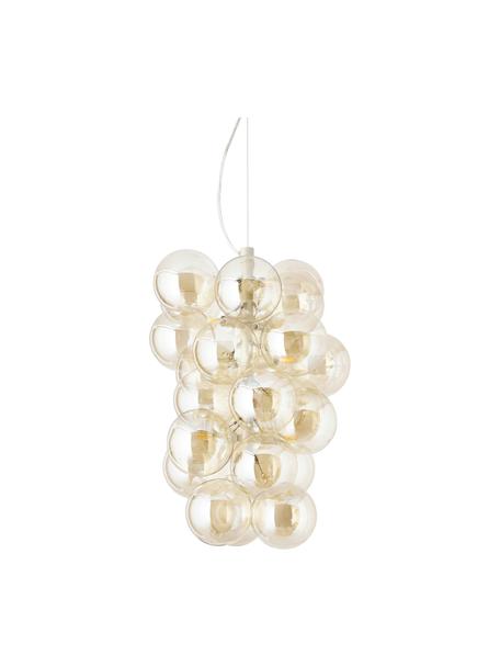 Suspension design en verre Bubbles, Couleur champagne, beige, Ø 41 x haut. 160 cm