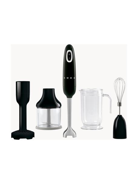 Stabmixer-Set 50's Style, 5-tlg., Gehäuse: Kunststoff, Edelstahl, la, Schwarz, glänzend, Set mit verschiedenen Größen