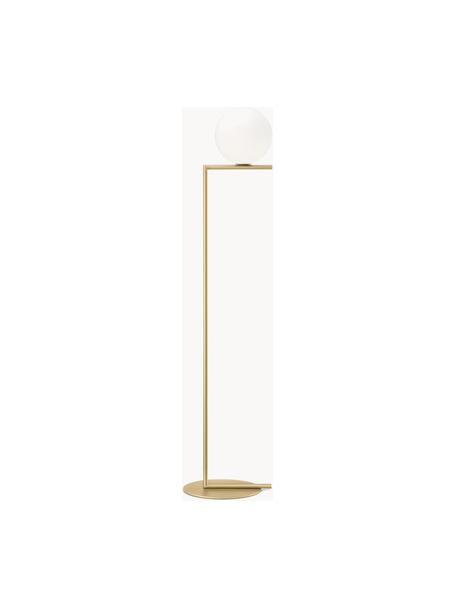 Dimmbare Stehlampe IC Lights, Lampenschirm: Glas, Goldfarben, H 135 cm