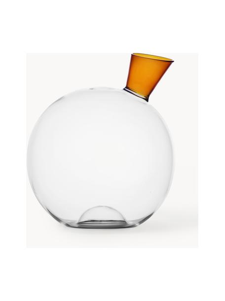 Carafe artisanale Travasi, 1,9 L, Verre borosilicate, Transparent, orange, 1,9 L