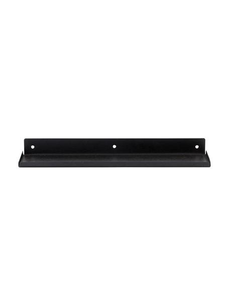 Metall-Wandregal Ledge, Metall, beschichtet, Schwarz, B 43 x H 4 cm