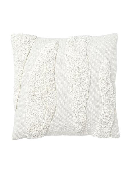 Poszewka na poduszkę Gabriel, 100% bawełna, Kremowobiały, S 45 x D 45 cm