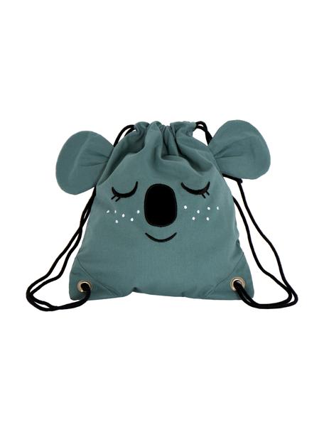 Sac à dos pour enfant Koala, 100 % coton bio, certifié GOTS, Bleu-gris, larg. 30 x haut. 35 cm