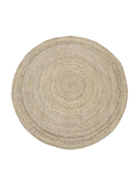 Alfombra redonda artesanal de yute Sharmila, 100% yute

Como las alfombras de yute son ásperas al tacto, son menos adecuadas para el contacto directo con la piel., Beige, Ø 100 cm (Tamaño XS)